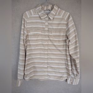 Columbia Omni-Shade Sun Protection Button Down Long Sleeve Top Woman's Large